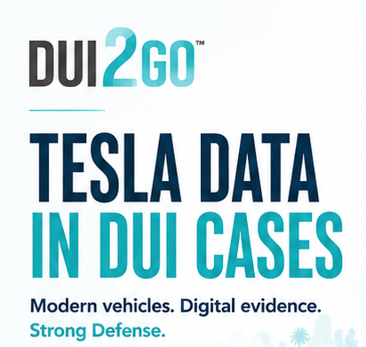 Tesla Data in DUI Cases