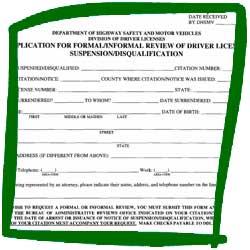 Florida DHSMV Formal Review Driver's License Suspension or Disqualification Forms
